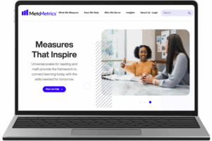 MetaMetrics launches a new website featuring an updated logo and fresh colors.