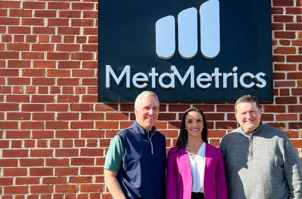 Malbert Smith III, Ph.D., Chairman of the Board & Co-founder, Nadja Young, Chief Brand Officer, and Chris Minnich, CEO of MetaMetrics usher in a new era of national strategy for literacy and numeracy