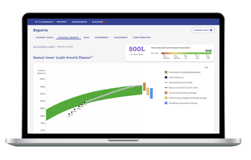 ExploreK12's K-5 supplemental literacy solution, Raz-Plus now includes Lexile-powered growth insights.